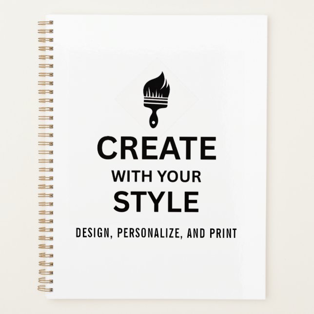 Personalised Blank Company Branded Custom Planner (Front)