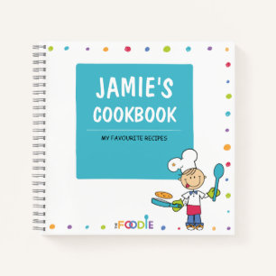 Personalised Blank Cookbook  Notebook