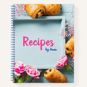 Personalised Blank Recipe Cook Book To Write In