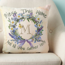 Personalised 'Bless This Home' Wildflower Wreath
