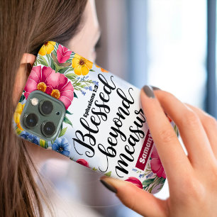 Personalised Blessed Beyond Measure Christian iPhone 16 Pro Max Case
