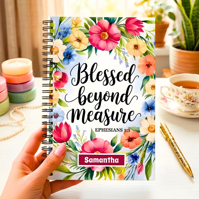 Personalised Blessed Beyond Measure Journal (Creator Uploaded)