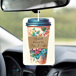 Personalised blessed car air freshener