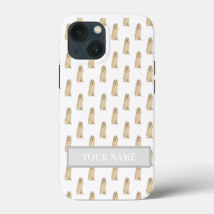 Personalised Blonde Tan Golden Cocker Spaniel Dog iPhone 13 Mini Case