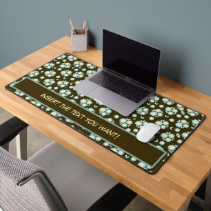 Personalised Blossom Modern Colour Desk Mat