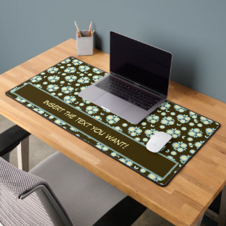Personalised Blossom Modern Colour Desk Mat