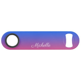 Personalised blue and pink ombre gradient