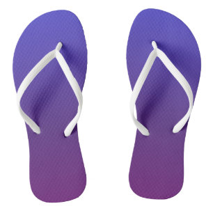 Personalised blue and purple ombre jandals