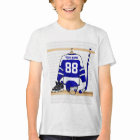Personalised Blue and White Ice Hockey Jersey
