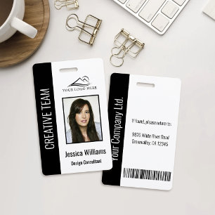 Personalised Blue Corporate Employee Security ID Badge