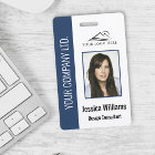 Personalised Blue Corporate Employee Security ID