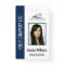 Personalised Blue Corporate Employee Security ID