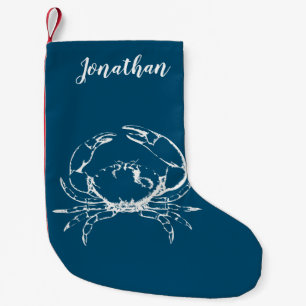 Personalised Blue Crab Stocking