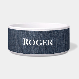 Personalised Blue Denim Look Pet