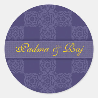 Personalised Blue Envelope Seal Sticker