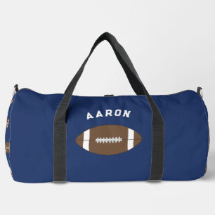 Personalised Blue Football Duffel Bag Gift