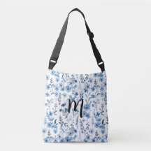 Personalised Blue French  Floral 