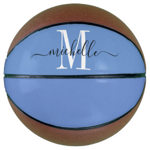 Personalised Blue Girl's Monogrammed Basketball