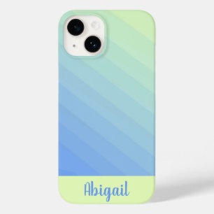 Personalised Blue Green Yellow Ombre Gradient  Case-Mate iPhone 14 Case