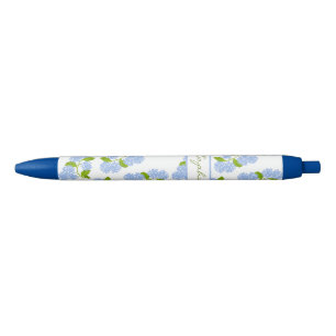 Personalised Blue Hydrangea Pen