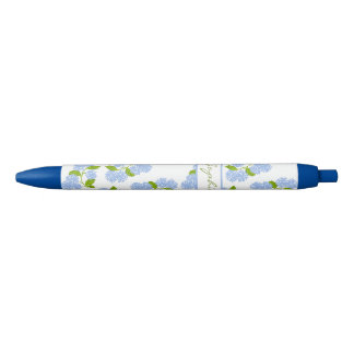 Personalised Blue Hydrangea Pen