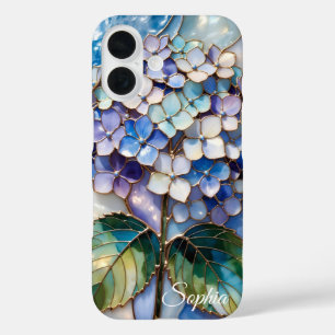 Personalised Blue Hydrangea Phone Case Floral