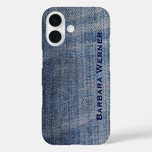 personalised blue jeans Case-Mate iPhone case (Back)