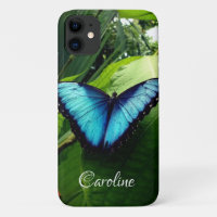 Personalised blue morpho butterfly nature photo