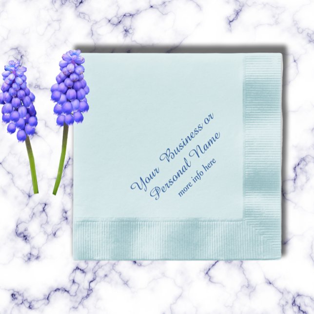 personalised blue napkins (Creator Uploaded)