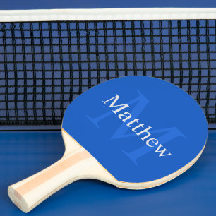 Personalised Blue Ping Pong Paddle