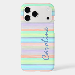Personalised Blue Pink Lime Green Stripes