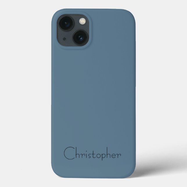 Personalised blue Radial Texture Case-Mate iPhone Case (Back)