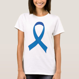 Personalised Blue Ribbon Awareness T-Shirt
