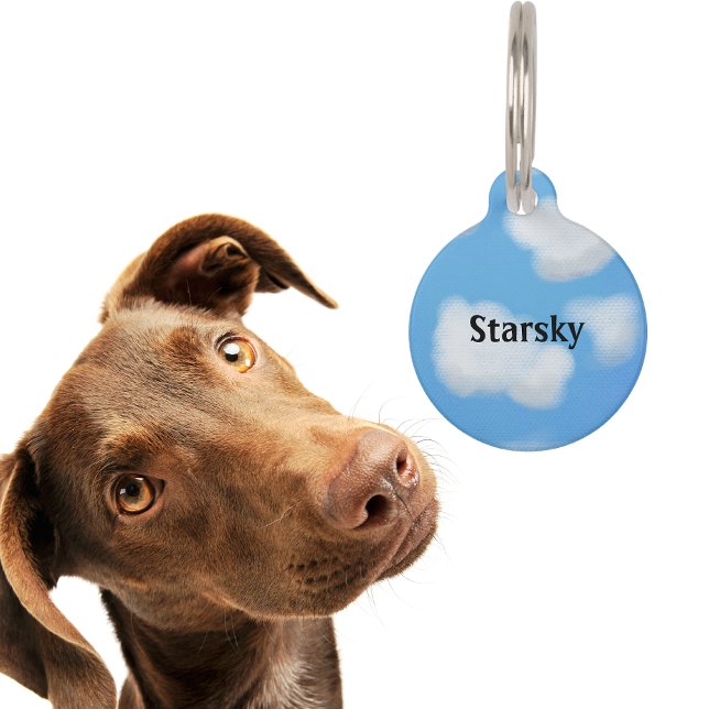 Personalised Blue  Sky Pet ID Tag (Creator Uploaded)