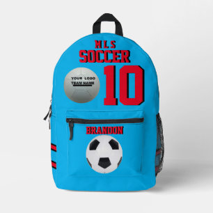 Personalised Blue Sports Printed Backpack