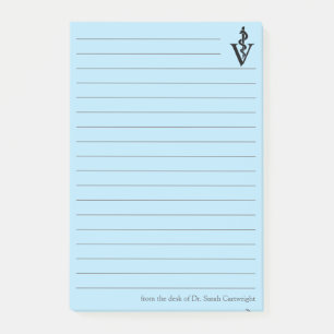 Personalised Blue Veterinarian Office Veterinary Post-it Notes