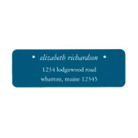 Personalised Blue & White