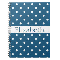 Personalised Blue & White Polka Dots Pattern