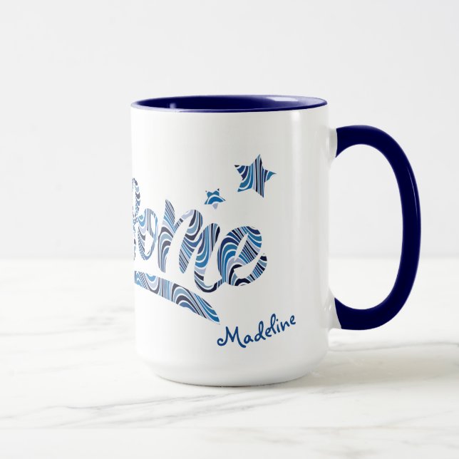 Personalised  Blue "You areAwesome" Motivational Mug (Right)