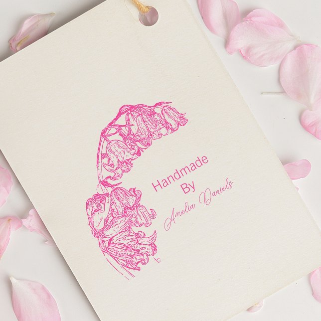 Personalised Bluebell Handmade by   Self-inking Stamp (Creator Uploaded)