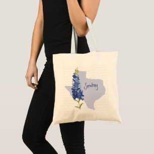 Personalised Bluebonnet Texas Tote Bag