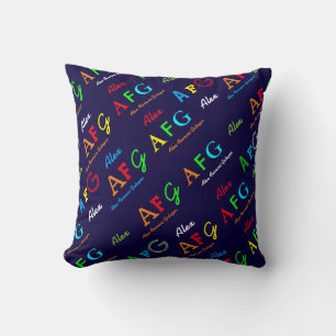 personalised bluepillow cushion