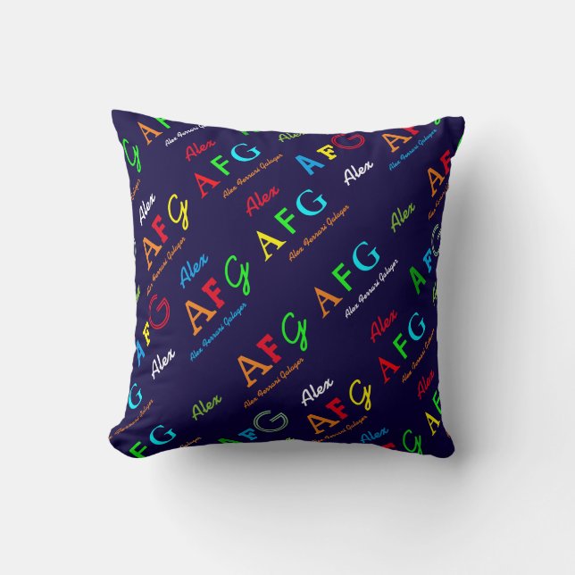 personalised bluepillow cushion (Front)