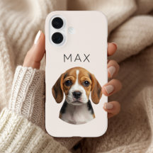 Personalised Blush Dog Photo & Name