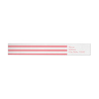 Personalised Blush Pink and White Stripes Pattern