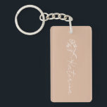 Personalised Blush Pink Floral Name Key Ring<br><div class="desc">This beautiful blush pink floral keychain is a unique,  handcrafted and personalised gift that can be personalised with your name or message. It makes a perfect gift for yourself or friend and is perfect for birthday,  anniversary Christmas or Mother's day.</div>