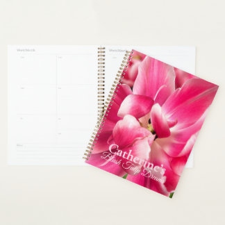 Personalised Blush Tulip Dreams Planner | Pink