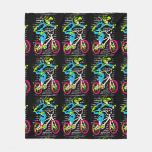 Personalised Bmx Fleece - Bmx Bike Graffiti  Blanket