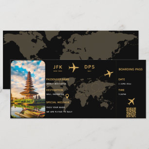 Personalised Boarding Pass Template