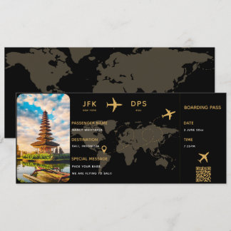 Personalised Boarding Pass Template